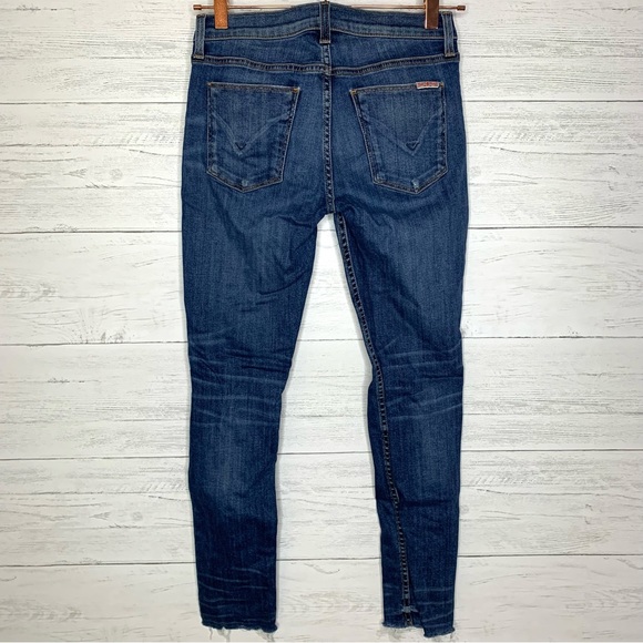 Hudson Tally Crop Distressed Skinny Jeans - Picture 3 of 8